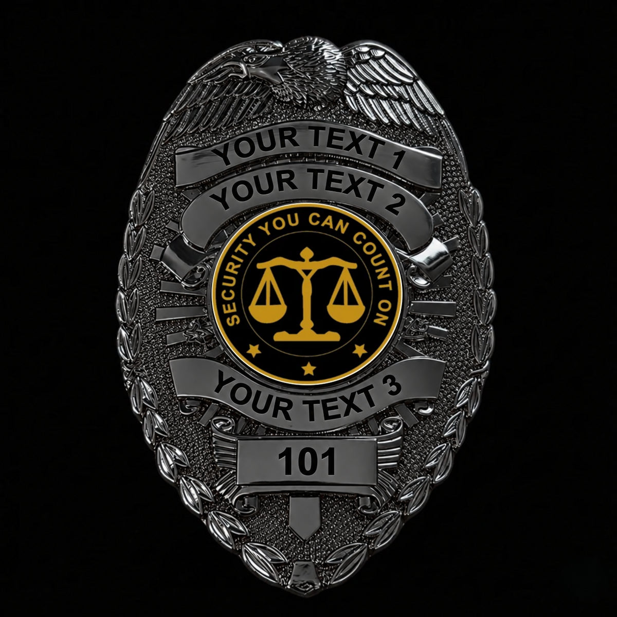 customizable badge ma15 black - BADGE