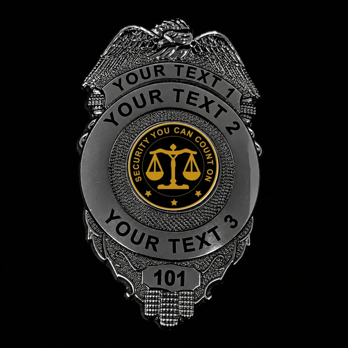 customizable badge ma17 black - BADGE