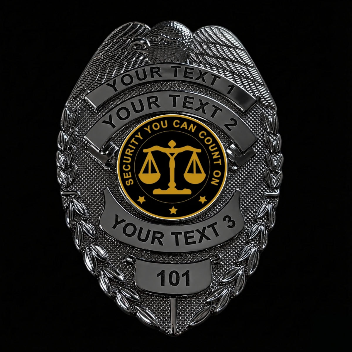 customizable badge ma21 black - BADGE