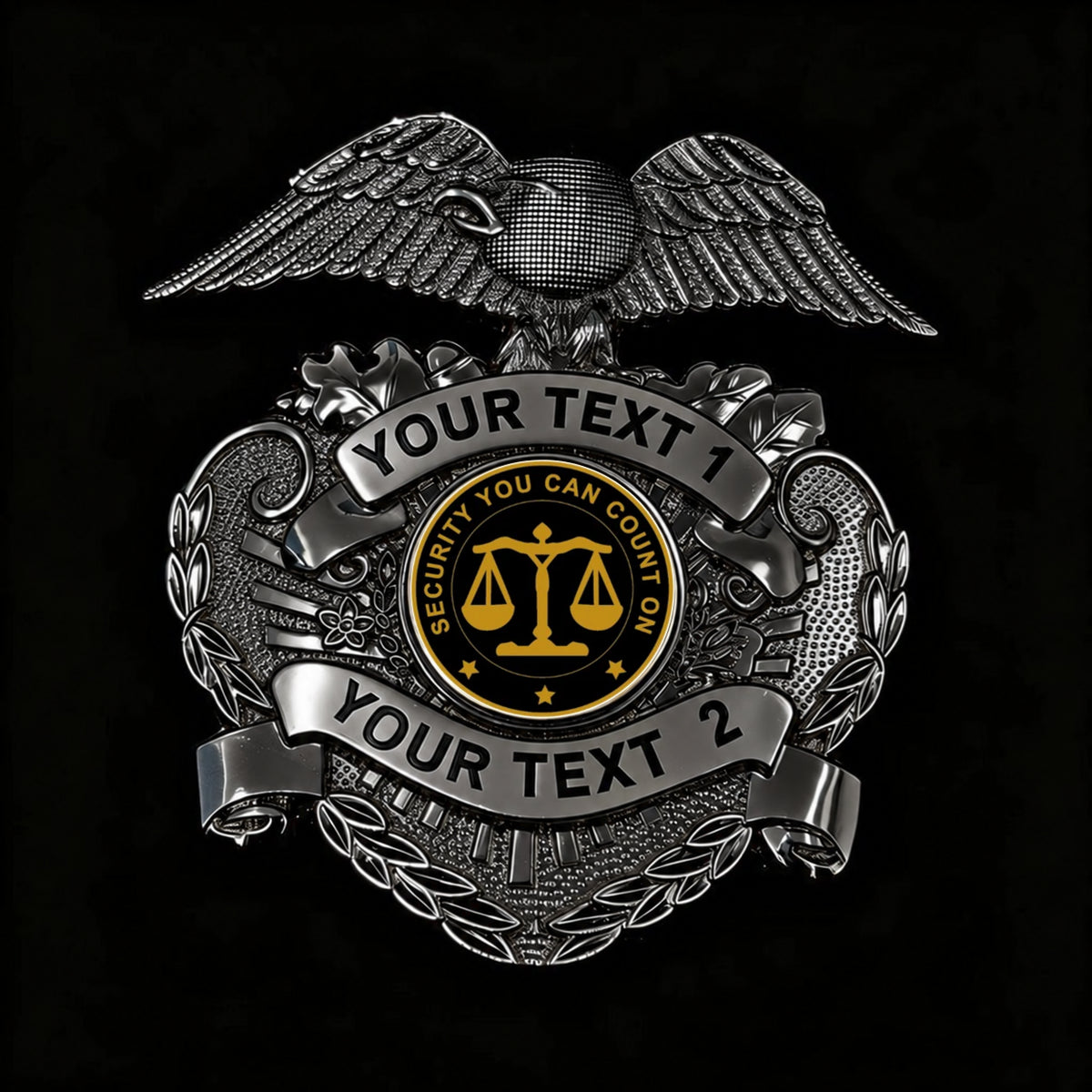customizable badge ma22 black - BADGE