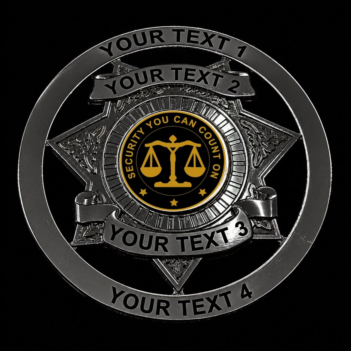 customizable badge ma26 black - BADGE