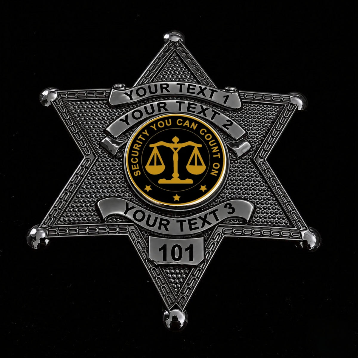 customizable badge ma27 black - BADGE