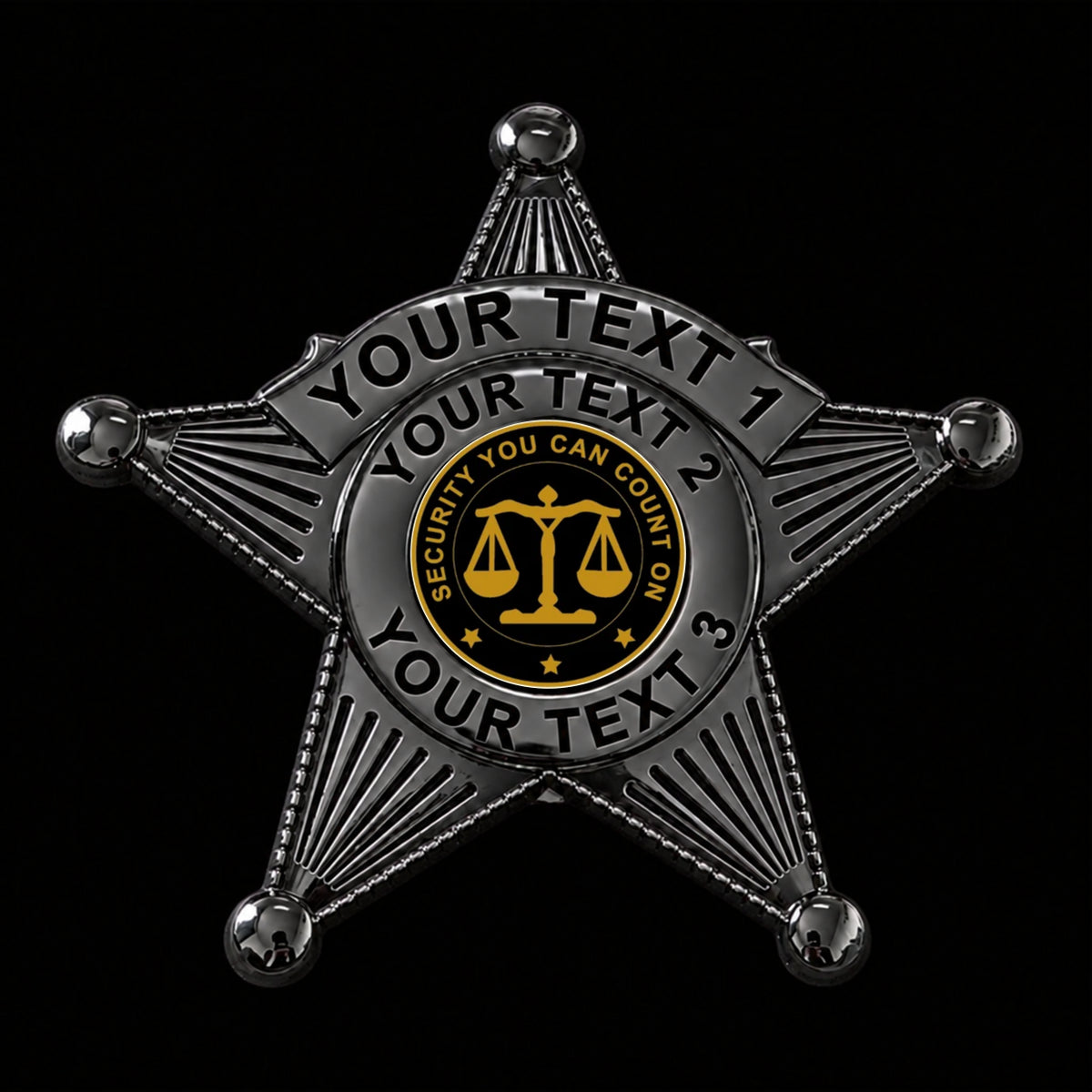 customizable badge ma31 black - BADGE