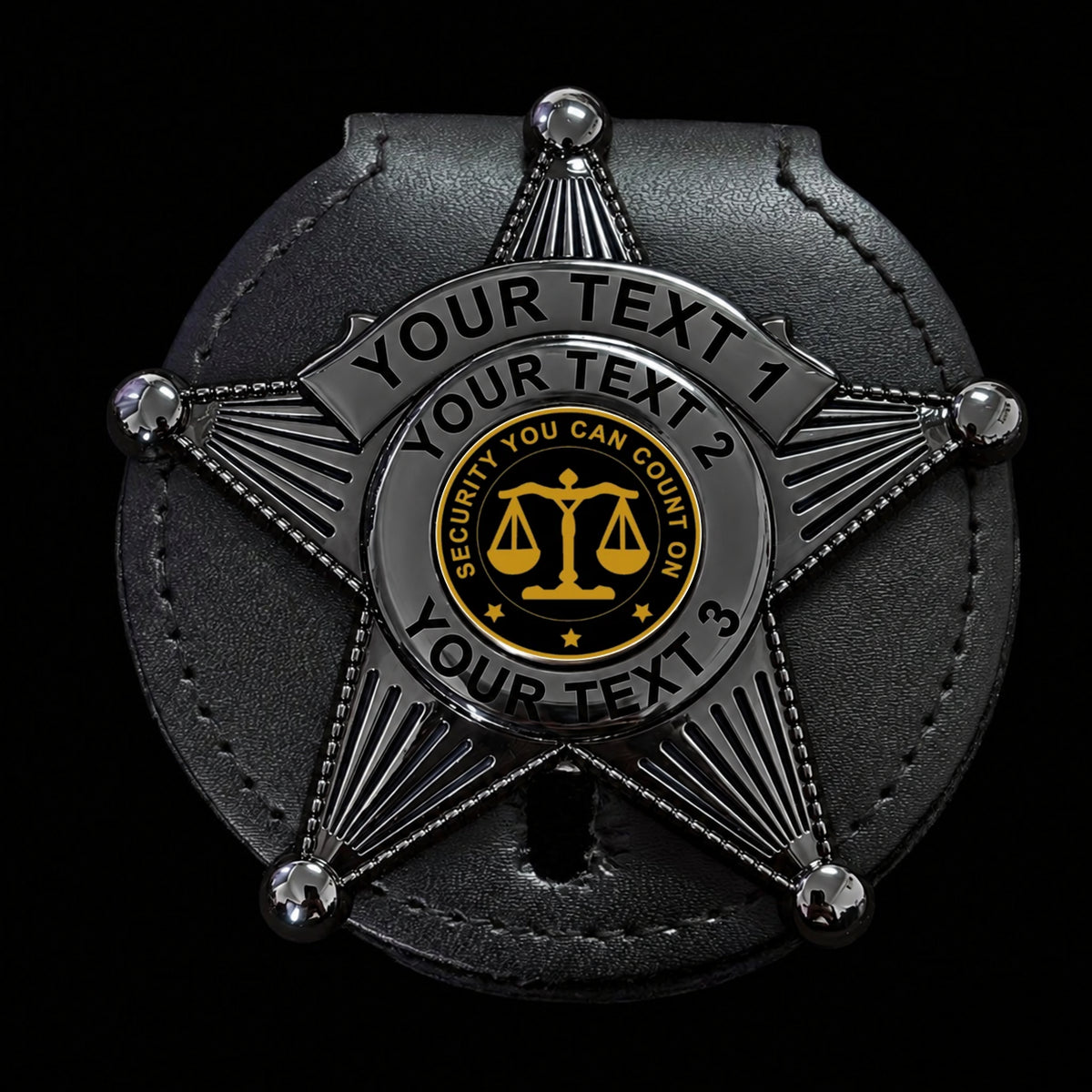customizable badge ma31 black - BADGE+HOLDER