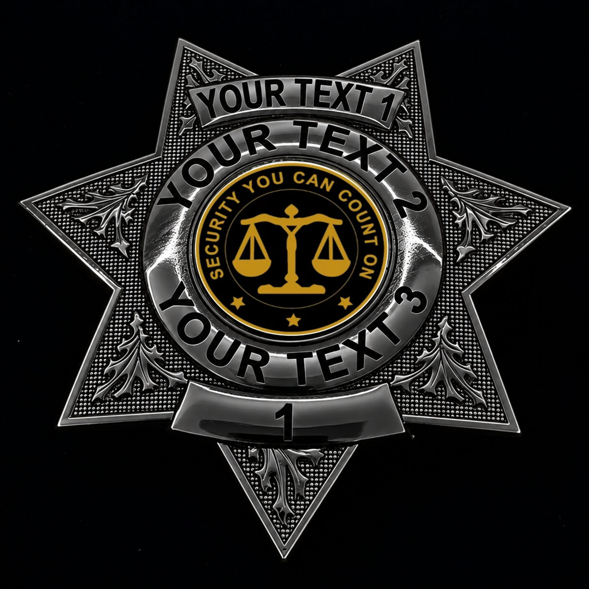 customizable badge ma35 black - BADGE