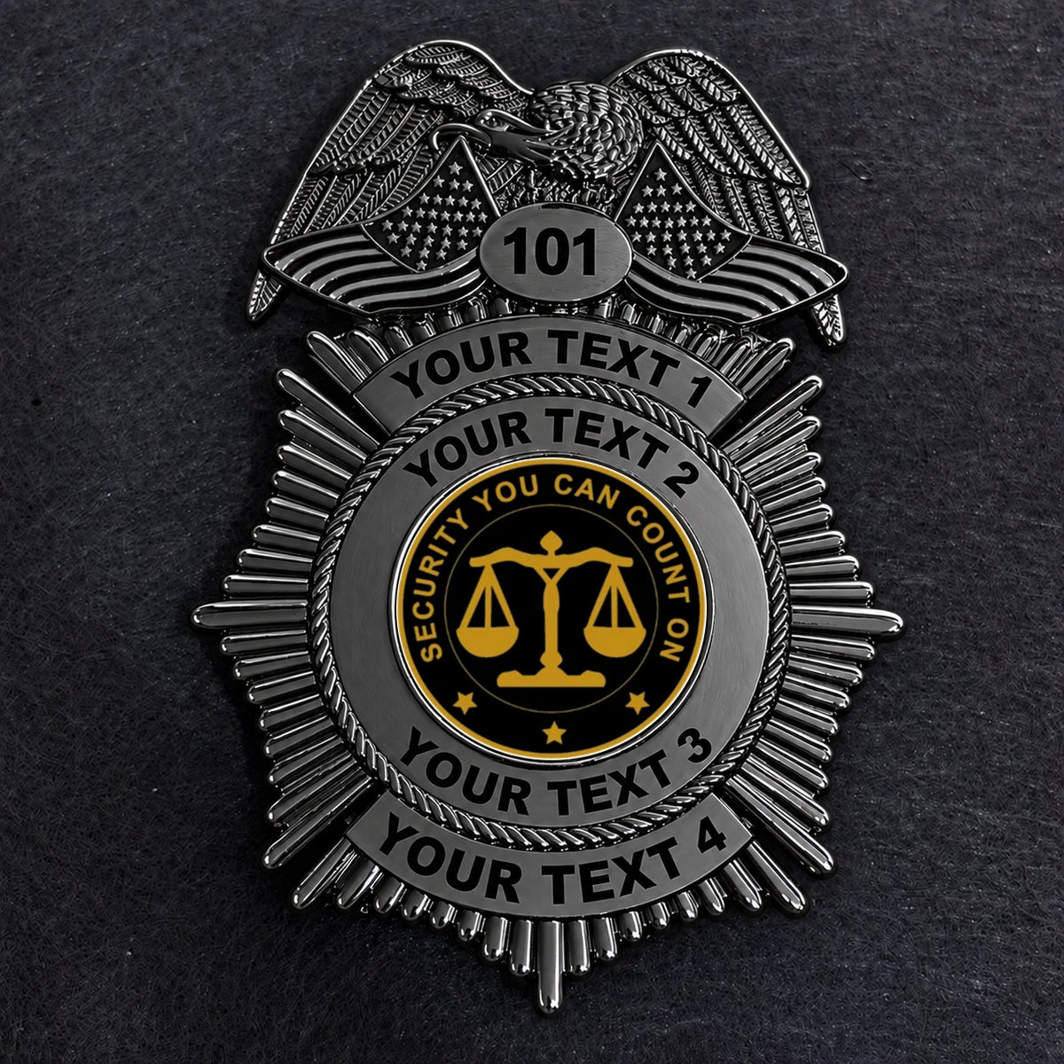 customizable badge ma39 black - BADGE