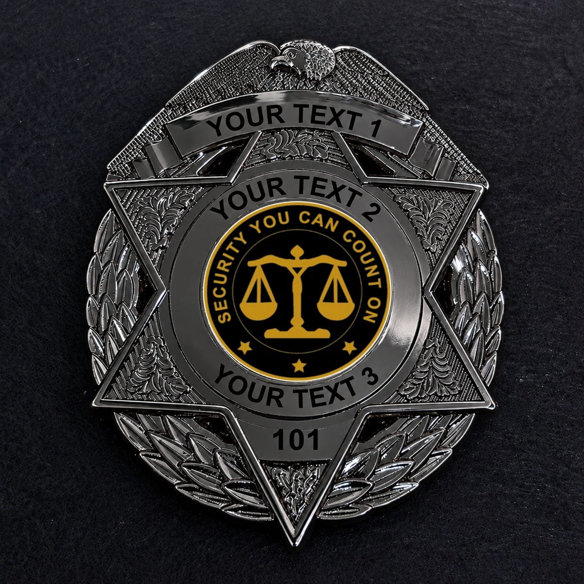 customizable badge ma41 black - BADGE