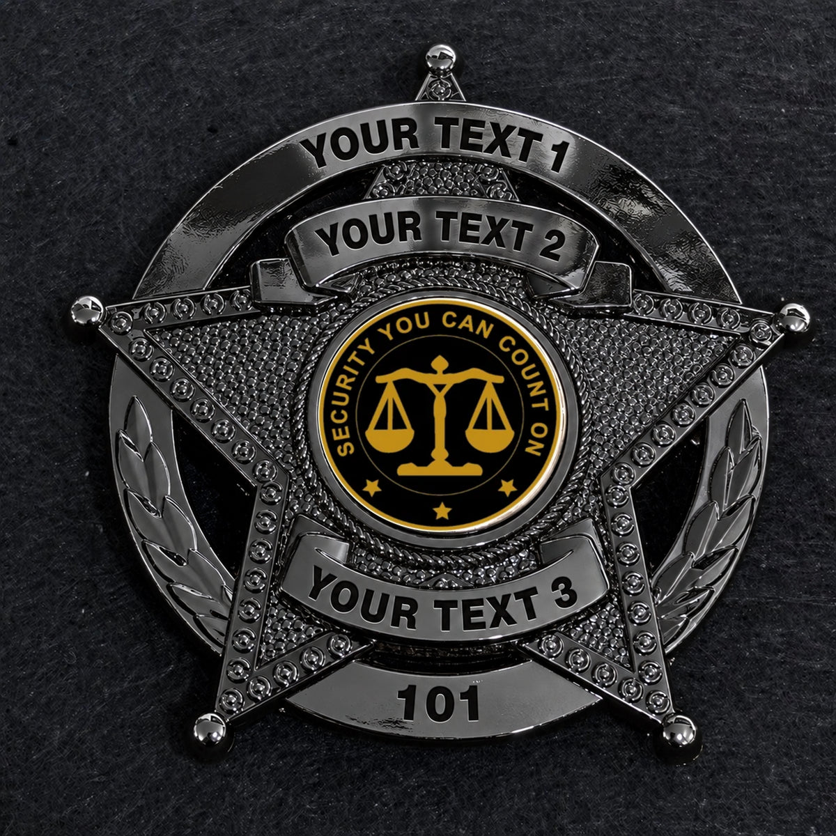 customizable badge ma43 black - BADGE