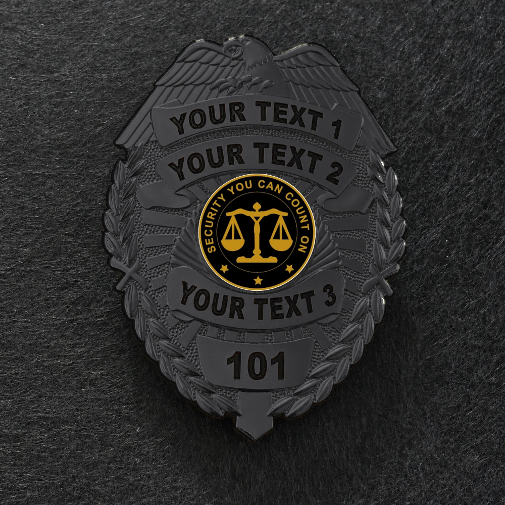 customizable badge ma44 black - BADGE