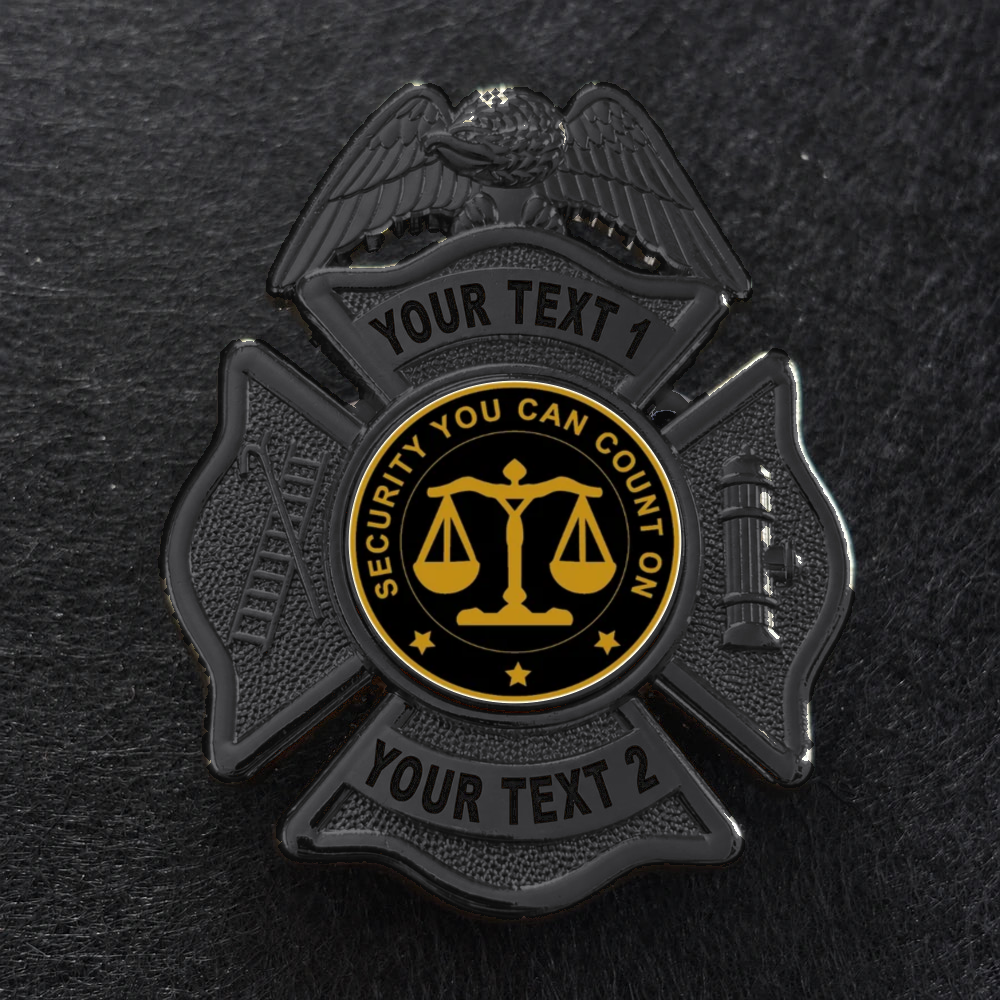 customizable badge ma46 black - BADGE