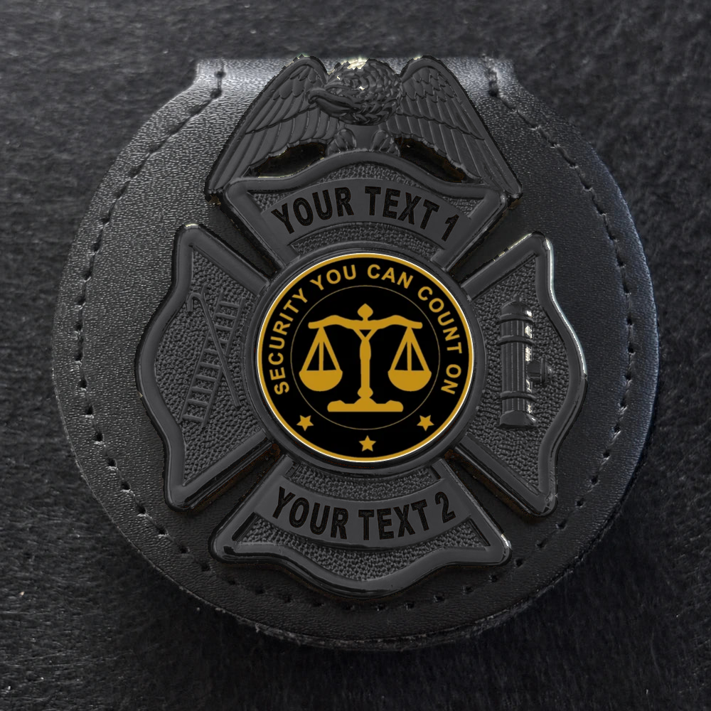 customizable badge ma46 black - BADGE+HOLDER