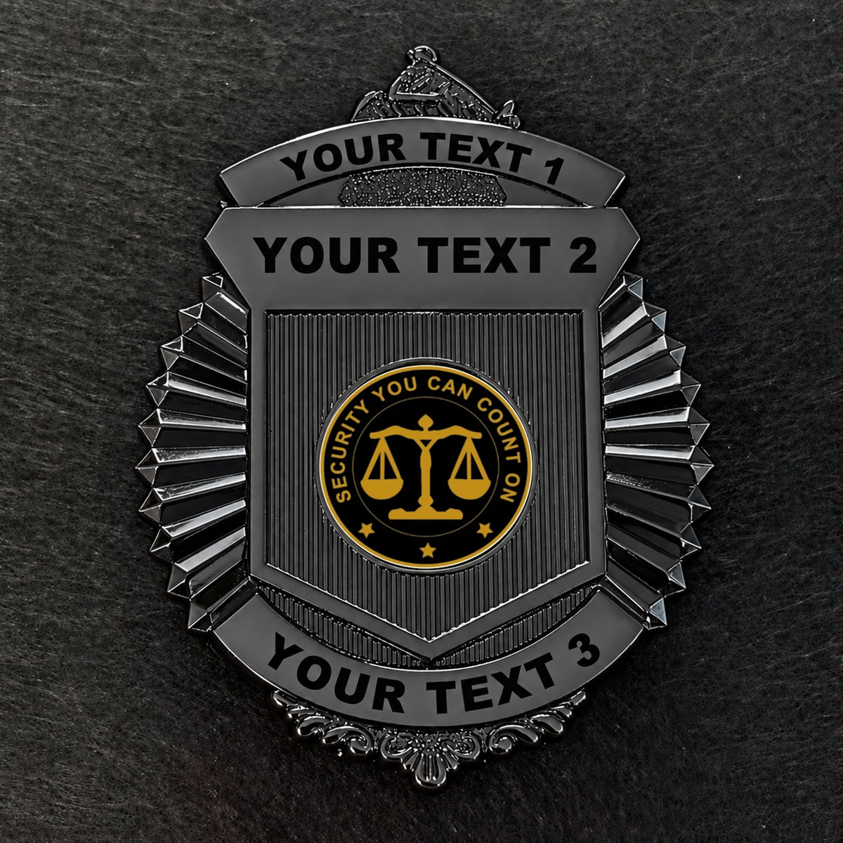 customizable badge ma47 black - BADGE