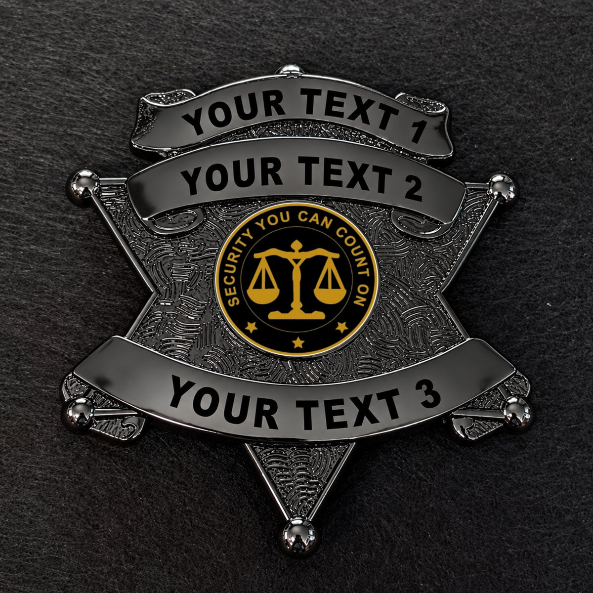 customizable badge ma48 black - BADGE