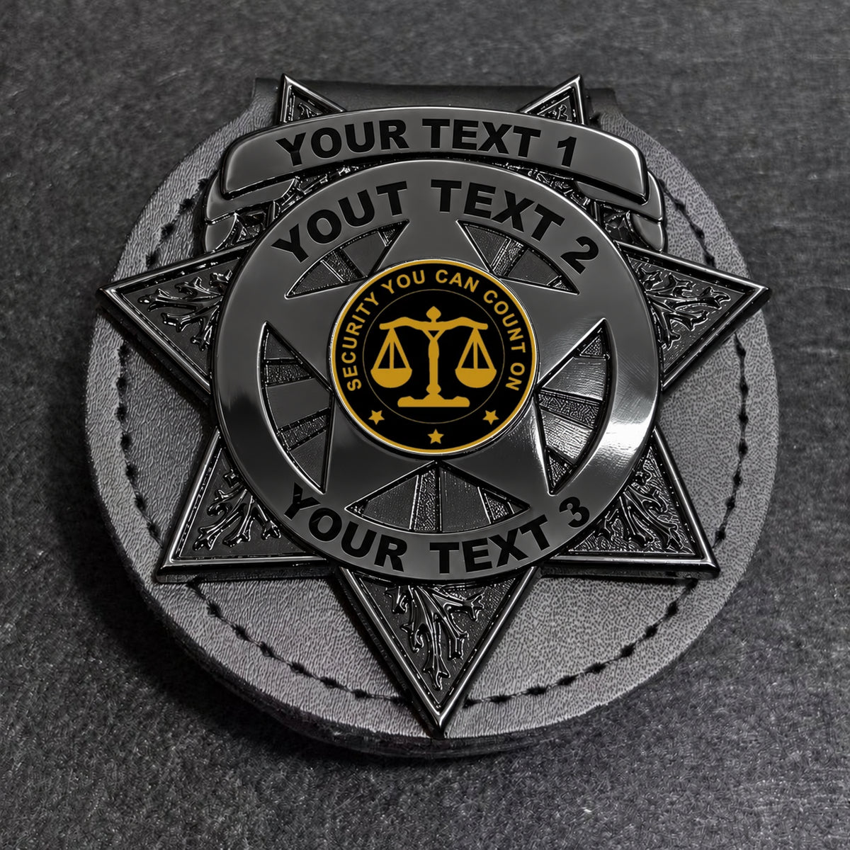 customizable badge ma51 black - BADGE+HOLDER