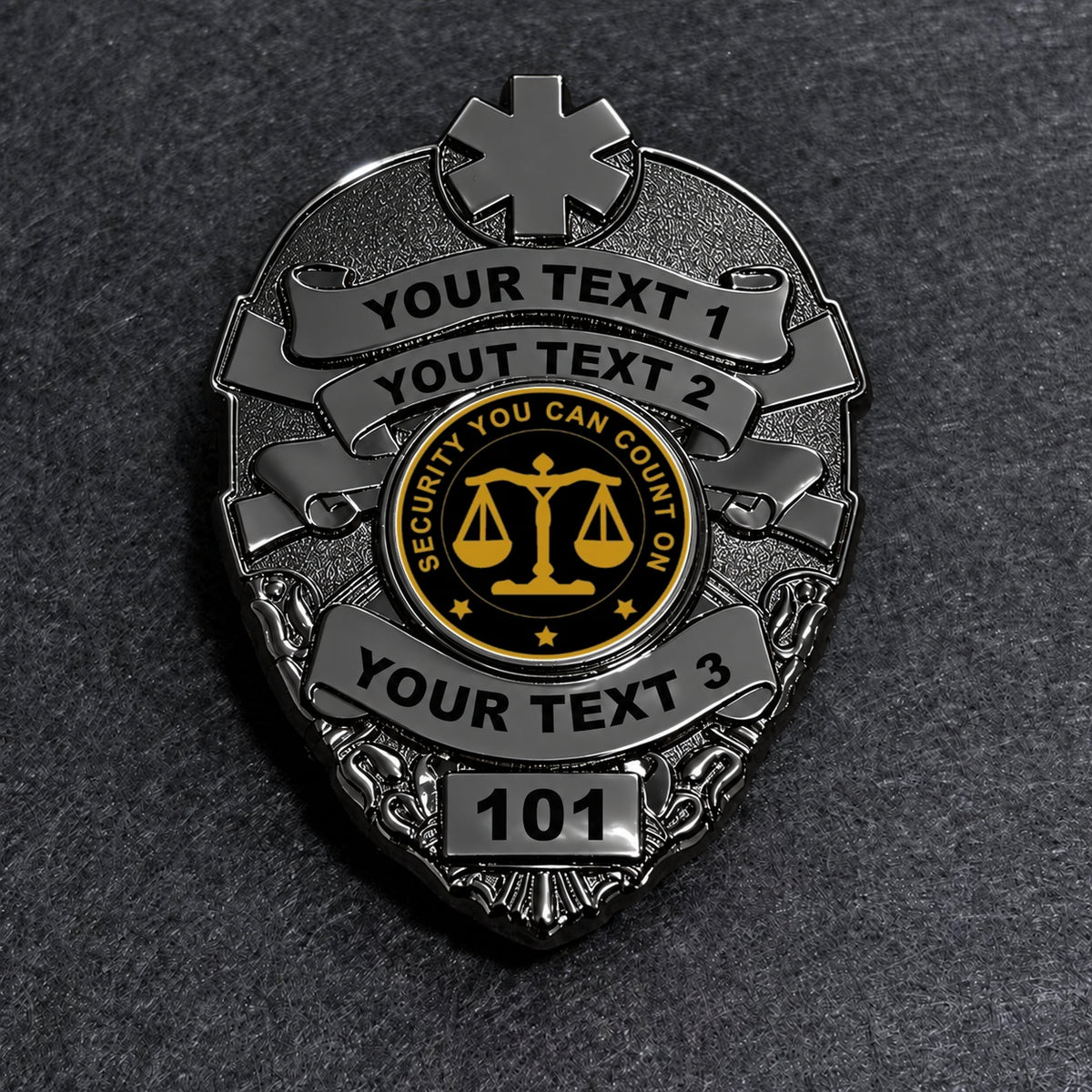 customizable badge ma52 black - BADGE