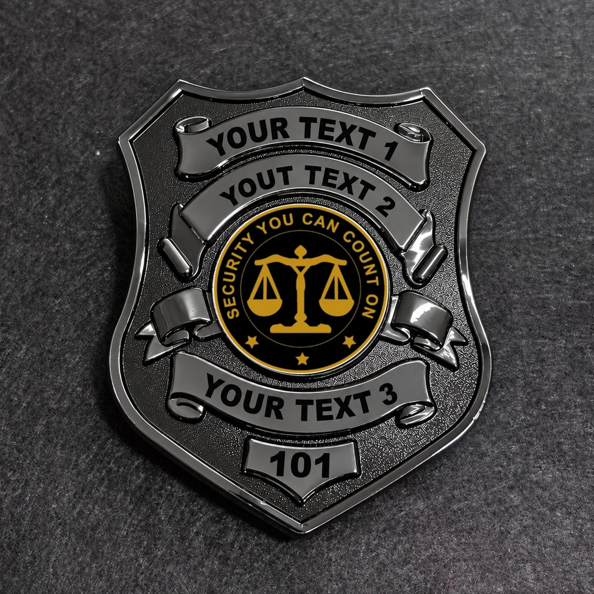 customizable badge ma54 black - BADGE