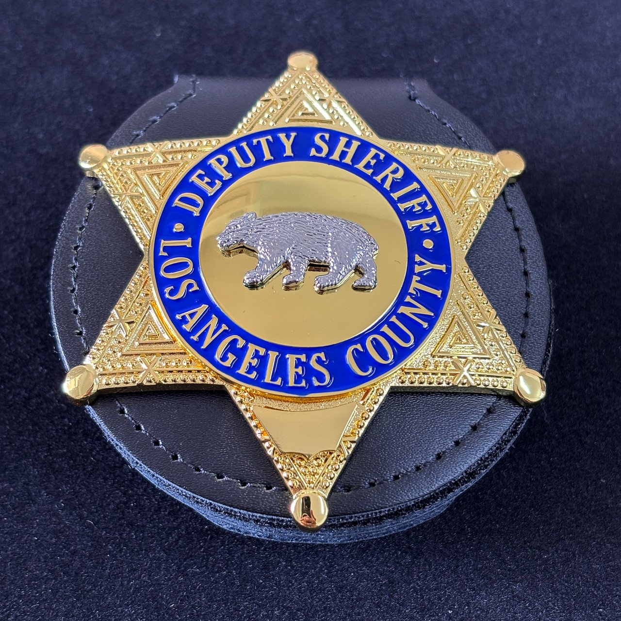 Los Angeles County deputy Sheriff Bear Badge LASD Replica Movie Props