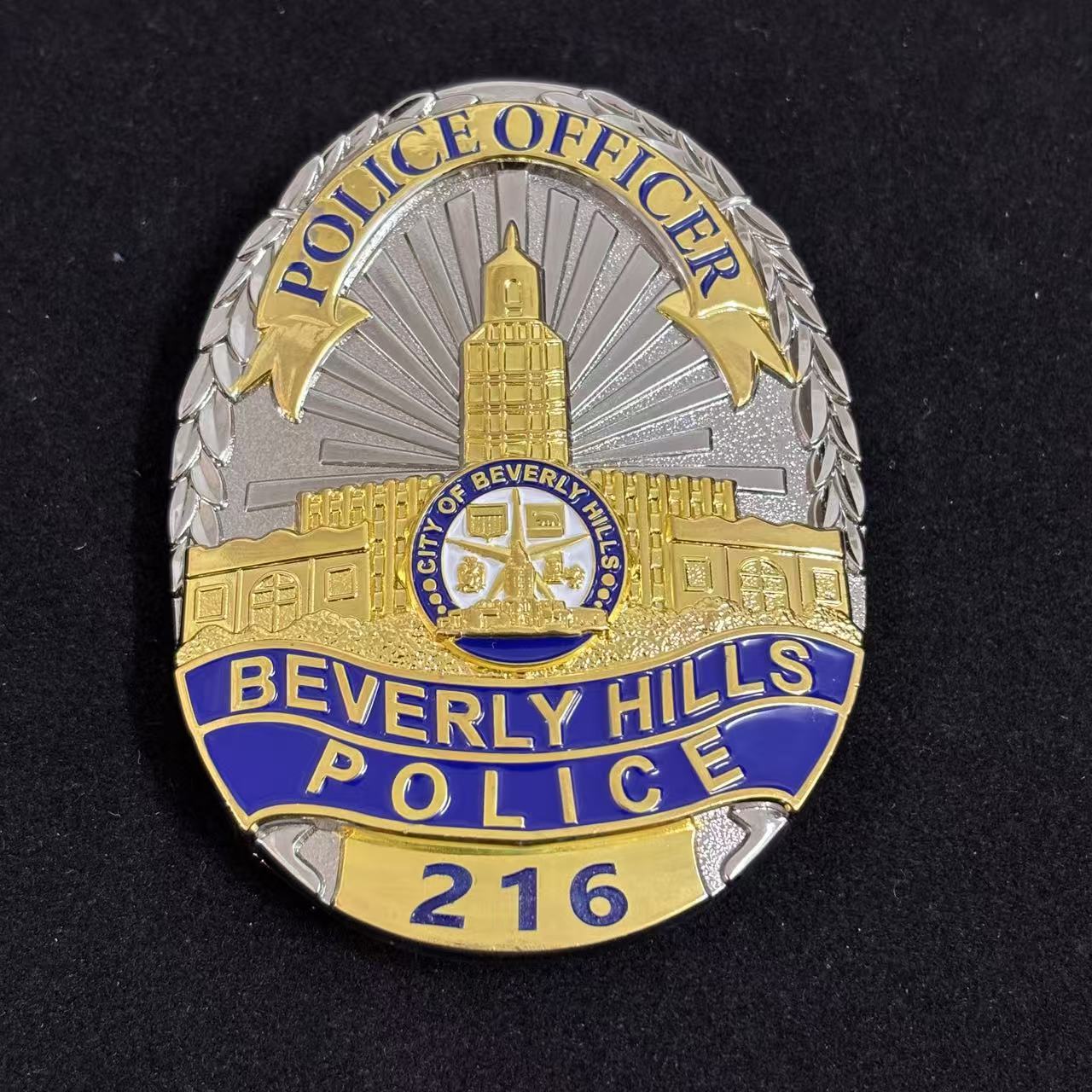 US Beverly Hills Detective Police Badge With Number 216 Replica Movie
