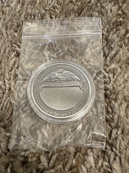 US Army 82nd Airborne Division Challenge 1 oz Silver Coin, Combat Jump, US Army