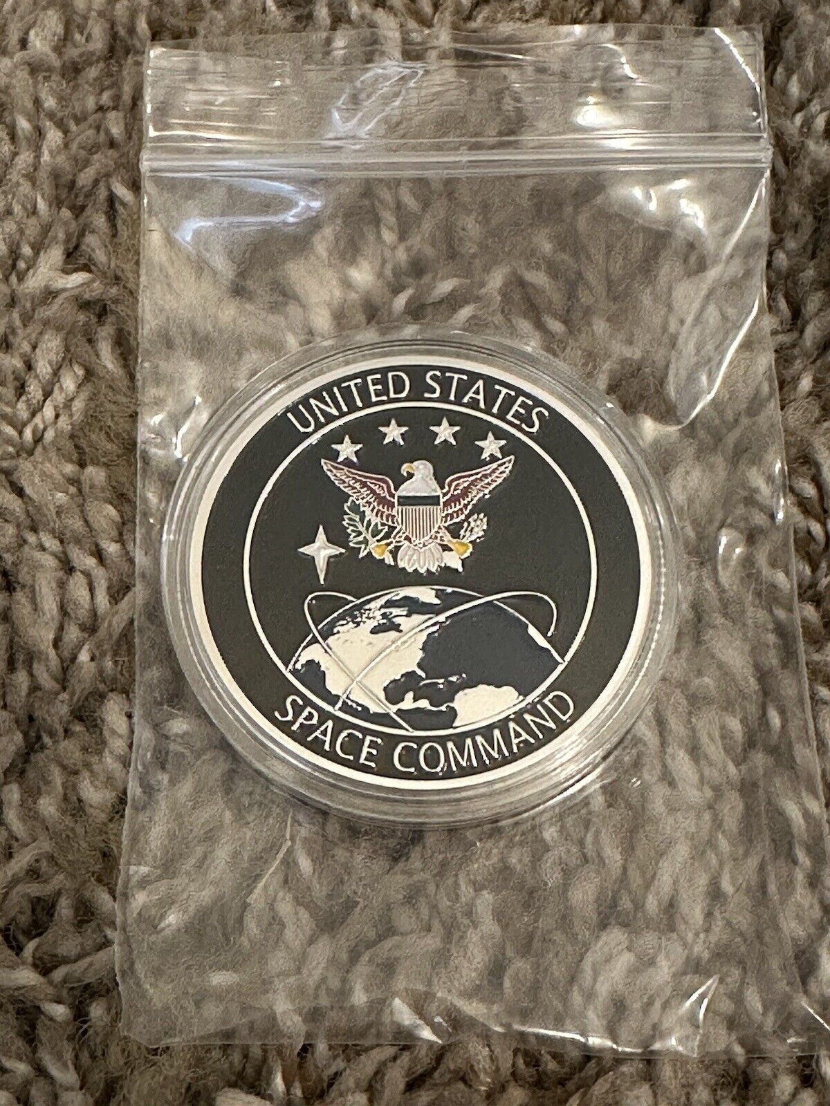 United States Space Force - Colorized 1oz Silver Coin SPACE COMMAND, US SHIP