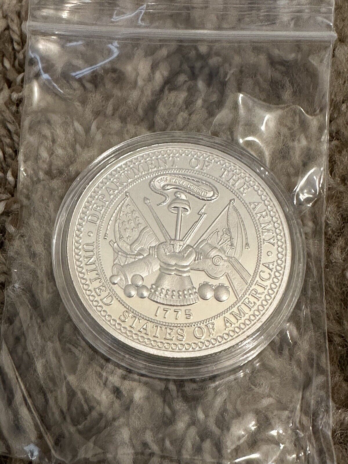 Army Special Forces De Oppresso Liber Airborne 1 oz Silver Challenge Coin