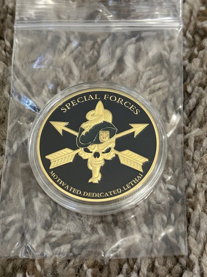 United States Army Special Forces SF Operation Green Beret 1oz Gold Coin US SHIP