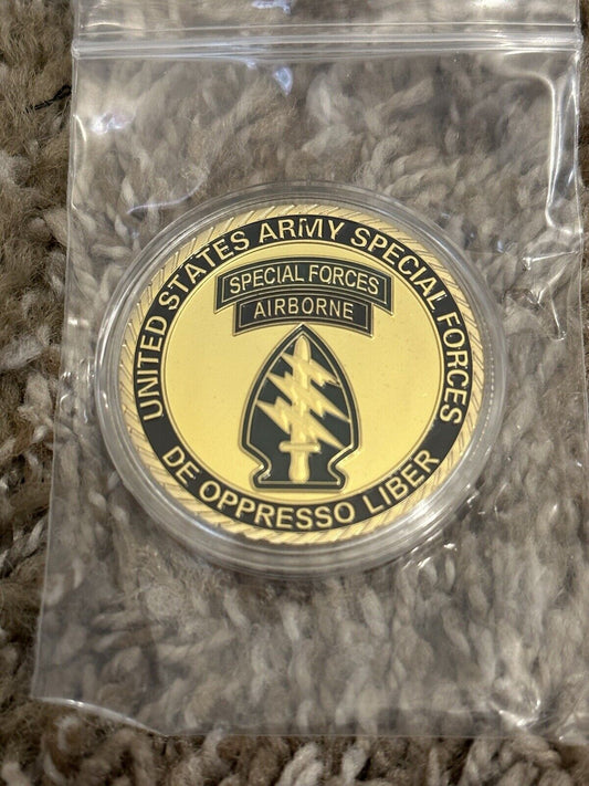 United States Army SF Branch Special Forces Challenge 1oz Gold Coin US FAST SHIP